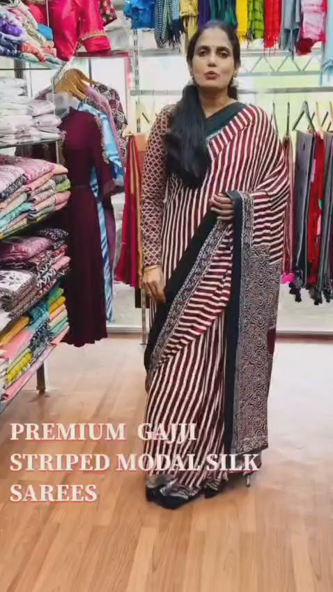 Rang Mahal Maroon Mystique Ajrakh Saree