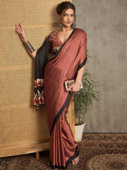 Crimson Echoes: The Modern Heritage ajrakh Saree