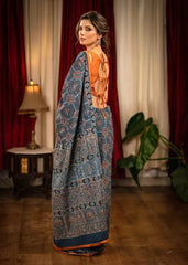 INDIGO HERITAGE AJRAKH SAREE